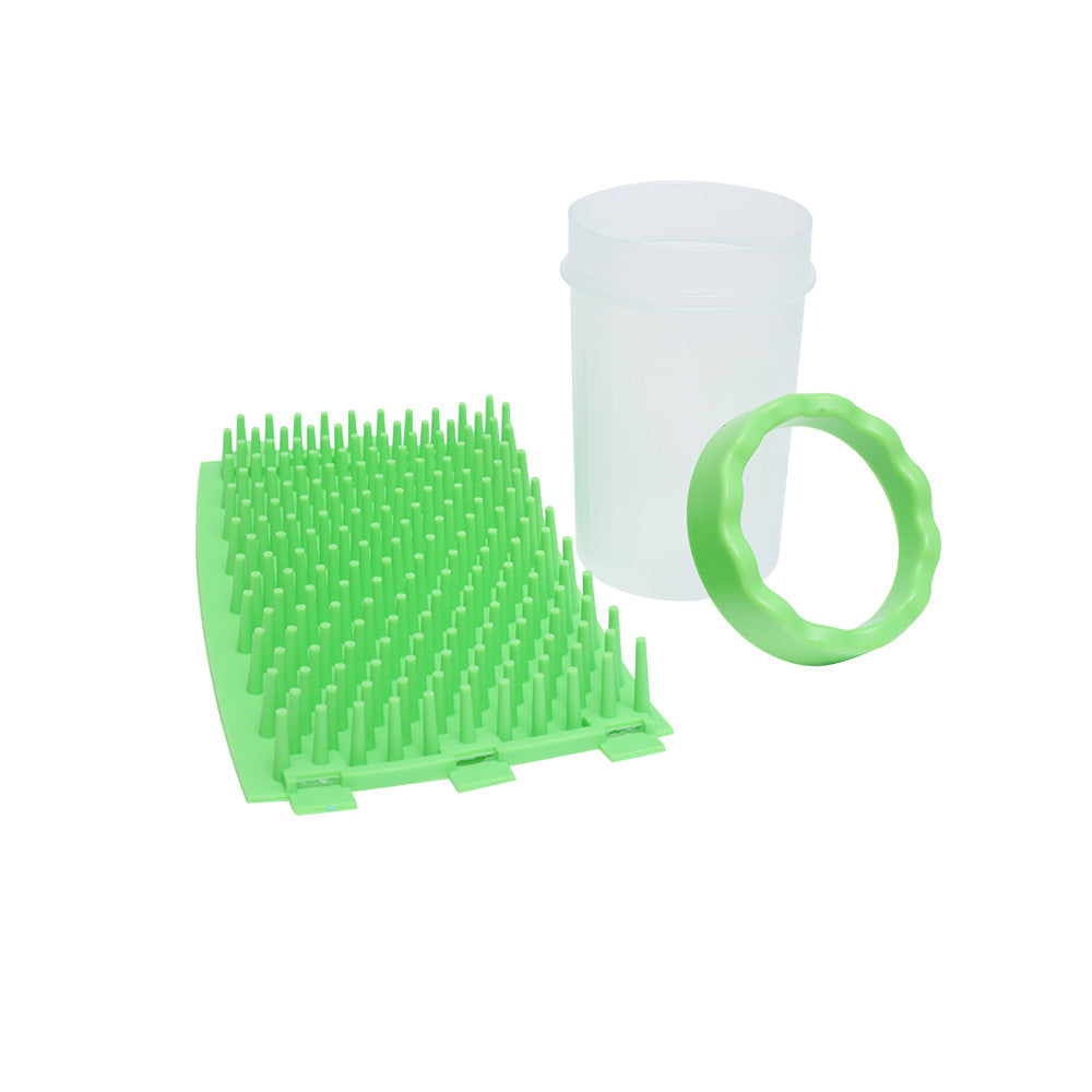 Ondoing Pet Foot Cleaner Dog Cat Paw Washer Pet Feet Brush Grooming Tool Small Large Mug-L-Blue