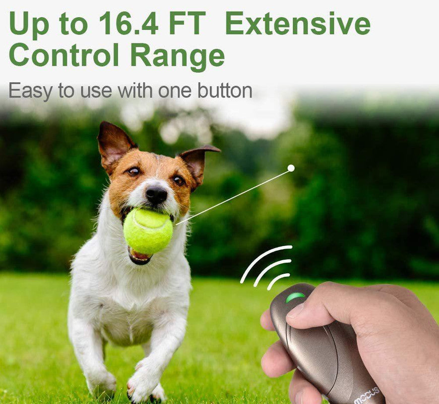 Ultrasonic Dog Bark Control & Training Aid - Handheld Anti-Barking Device, 100% Safe with Low Battery Indicator(Black)